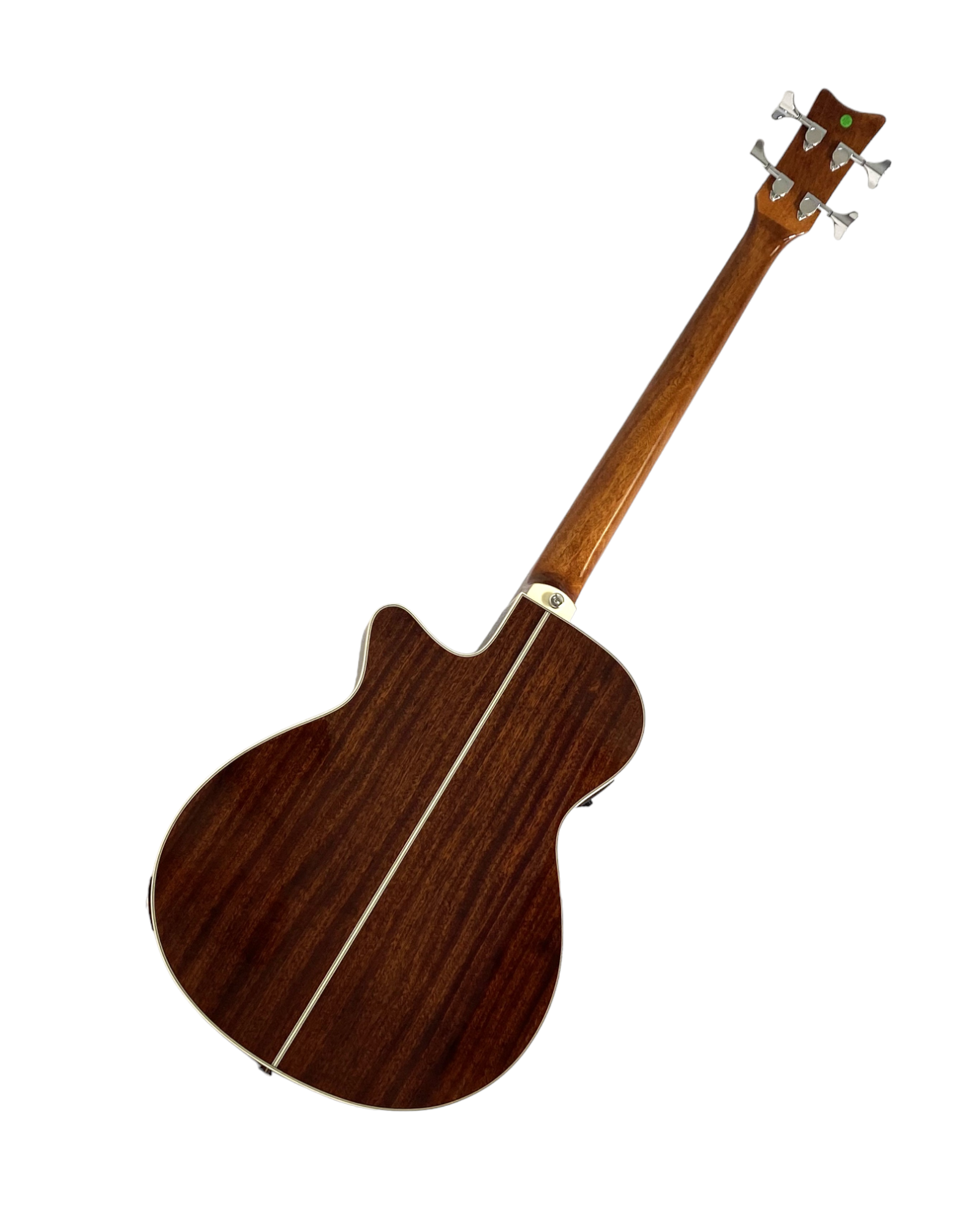 Haze FB711BCEQN34 3/4 4-String Electric-Acoustic Bass Guitar Natural + Free Gig Bag