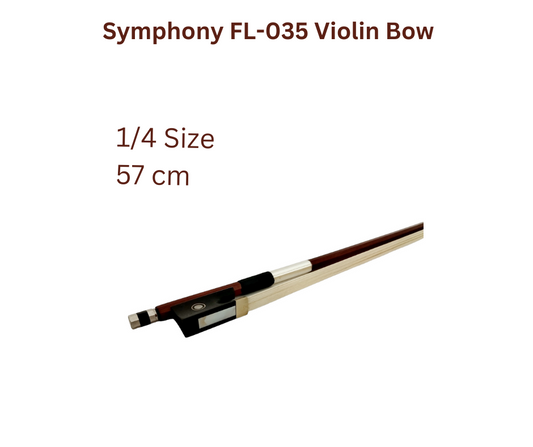 Symphony Model A Brazilwood Violin Bow - 1/4, FL03514