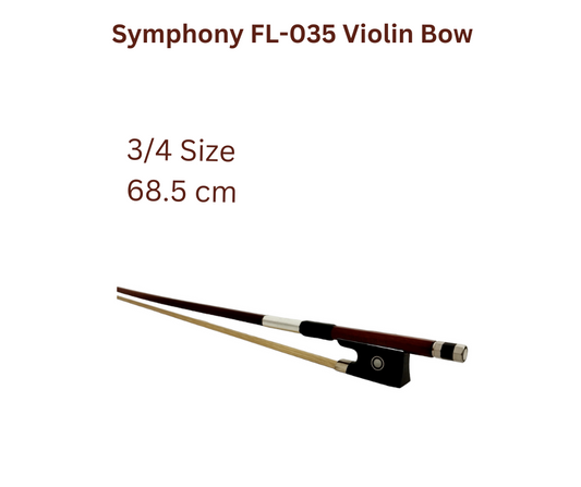 Symphony Model A Brazilwood Violin Bow - 3/4, FL03534