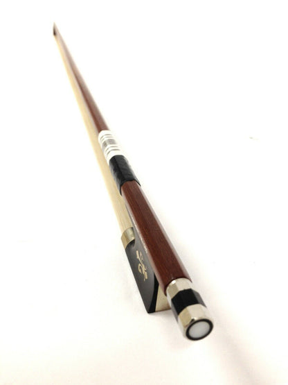 Symphony FM08044 Premium Violin Bow - 4/4 Size, Brazilwood, Round Stick