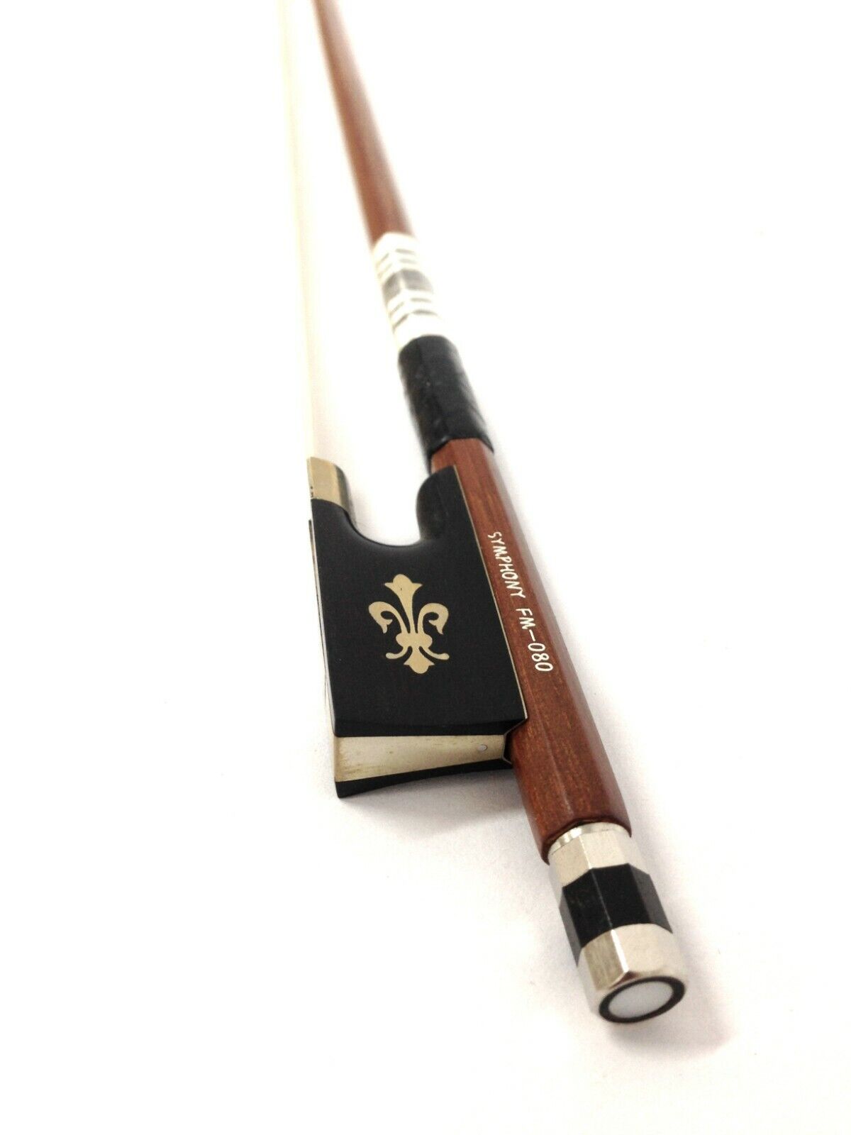 Symphony FM08044 Premium Violin Bow - 4/4 Size, Brazilwood, Round Stick