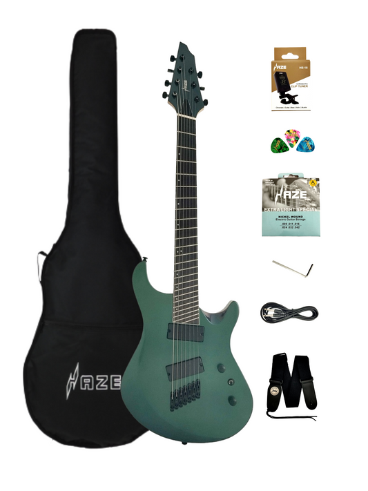 Haze 7-String Fanned Fret Active pickup HAX Electric Guitar - Chameleon HAZE7FFV