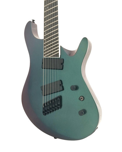 Haze 7-String Fanned Fret Active pickup HAX Electric Guitar - Chameleon HAZE7FFV