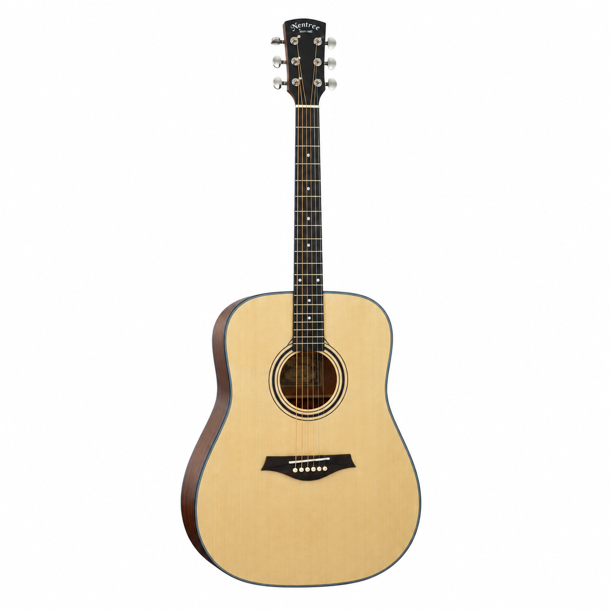 Mentreel HB6DC 41" Spruce Top Dreadnought Cutaway Acoustic Guitar Natural