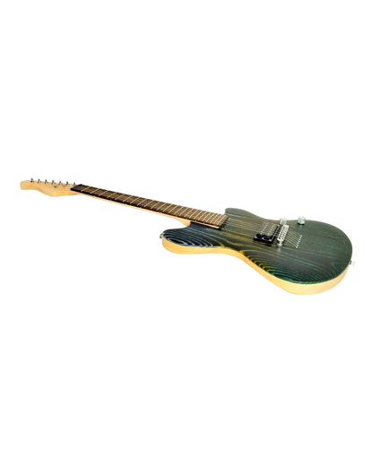 Haze 7-String Maple Neck Hard Ash HJM Electric Guitar - Green HCOL192007S