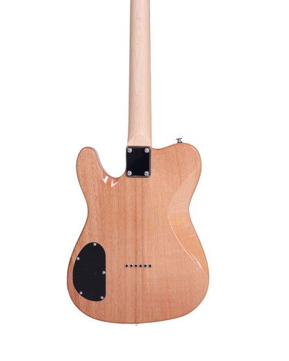 Elevate Your Sound:Haze Kings Blood Wood and Epoxy Resin Stabilized top. Maple Neck and Laurel Fingerboard H-H SH1910PU Electric Guitar