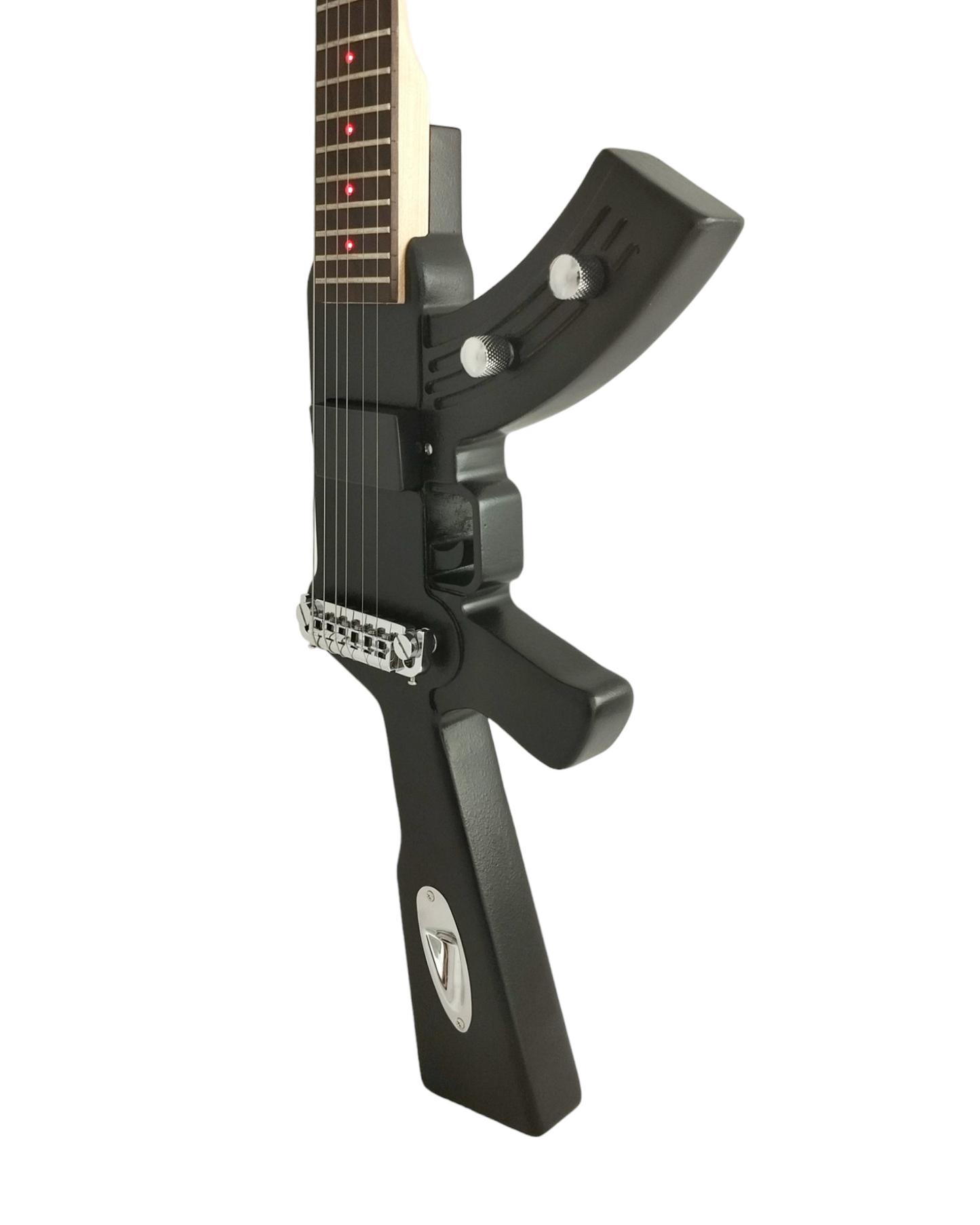 Haze Gun LED Textured Gun Electric Guitar - Satin Black HDE500BK