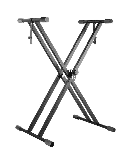 Professional Height Adjustable Folding X Type Double-Braced Keyboard Stand HJKBX3