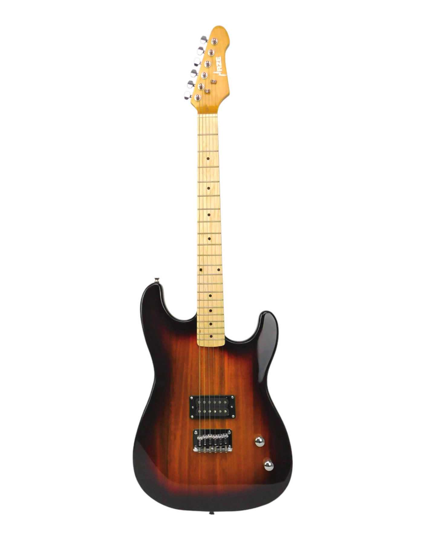 Haze HST Electric Guitar - HJS22STSB- Vintageburst, Available in 4/4 and 3/4 Sizes