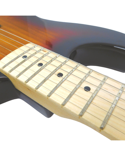 Haze HST Electric Guitar - HJS22STSB- Vintageburst, Available in 4/4 and 3/4 Sizes