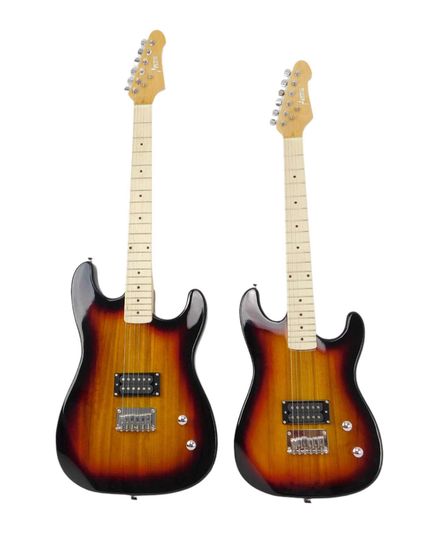 Haze HST Electric Guitar - HJS22STSB- Vintageburst, Available in 4/4 and 3/4 Sizes