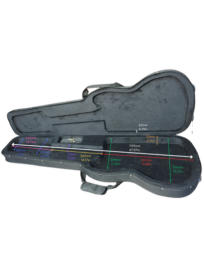 Haze HPAAE10B Ultra-Light Weight Bass Guitar Hard Foam Case