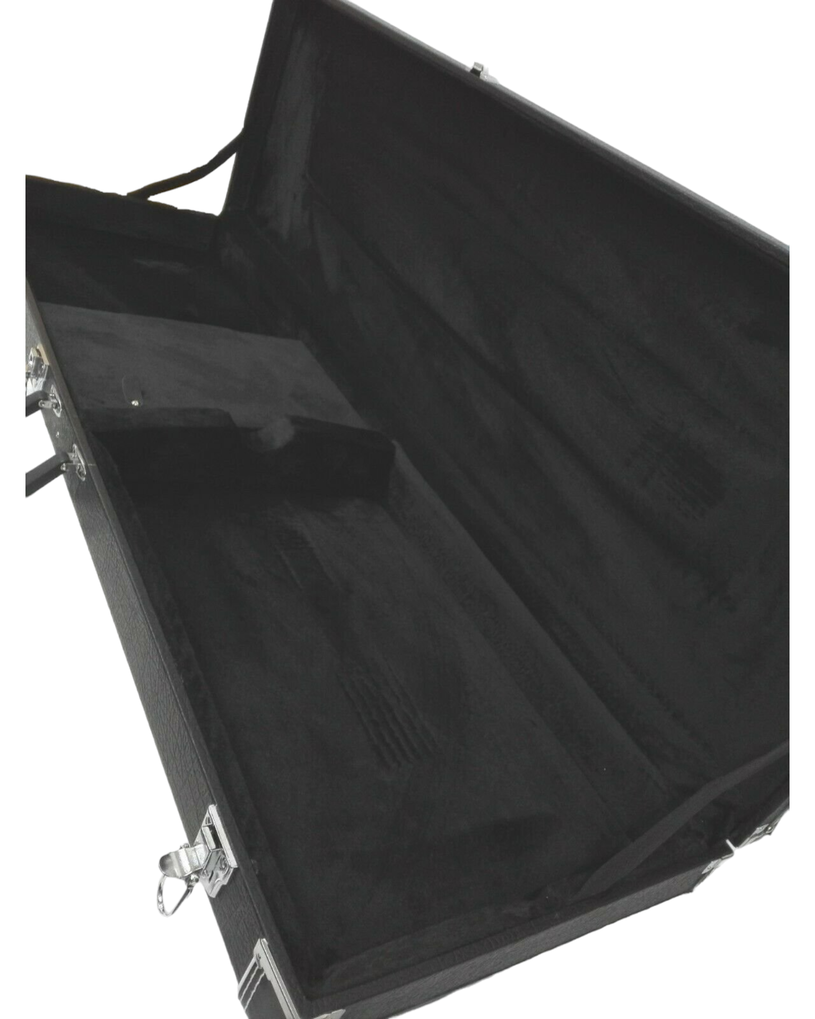 Haze 40PB Electric Precision Bass Rectangle Guitar Hard Case - Lockable, Black