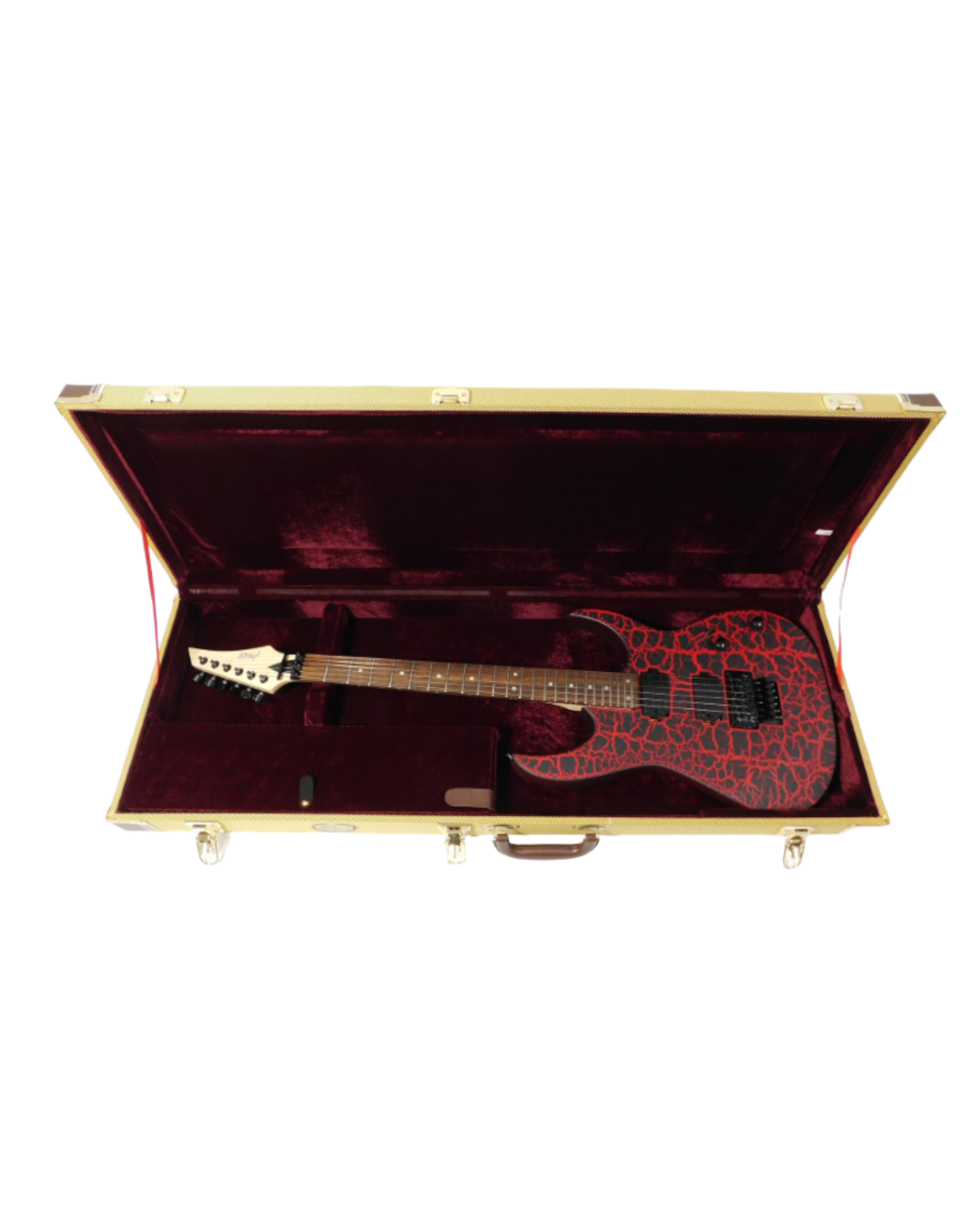 Haze 40STBY TL/ST Electric Guitar Hard Case - Lockable, Tweed, HPAG19040STBY