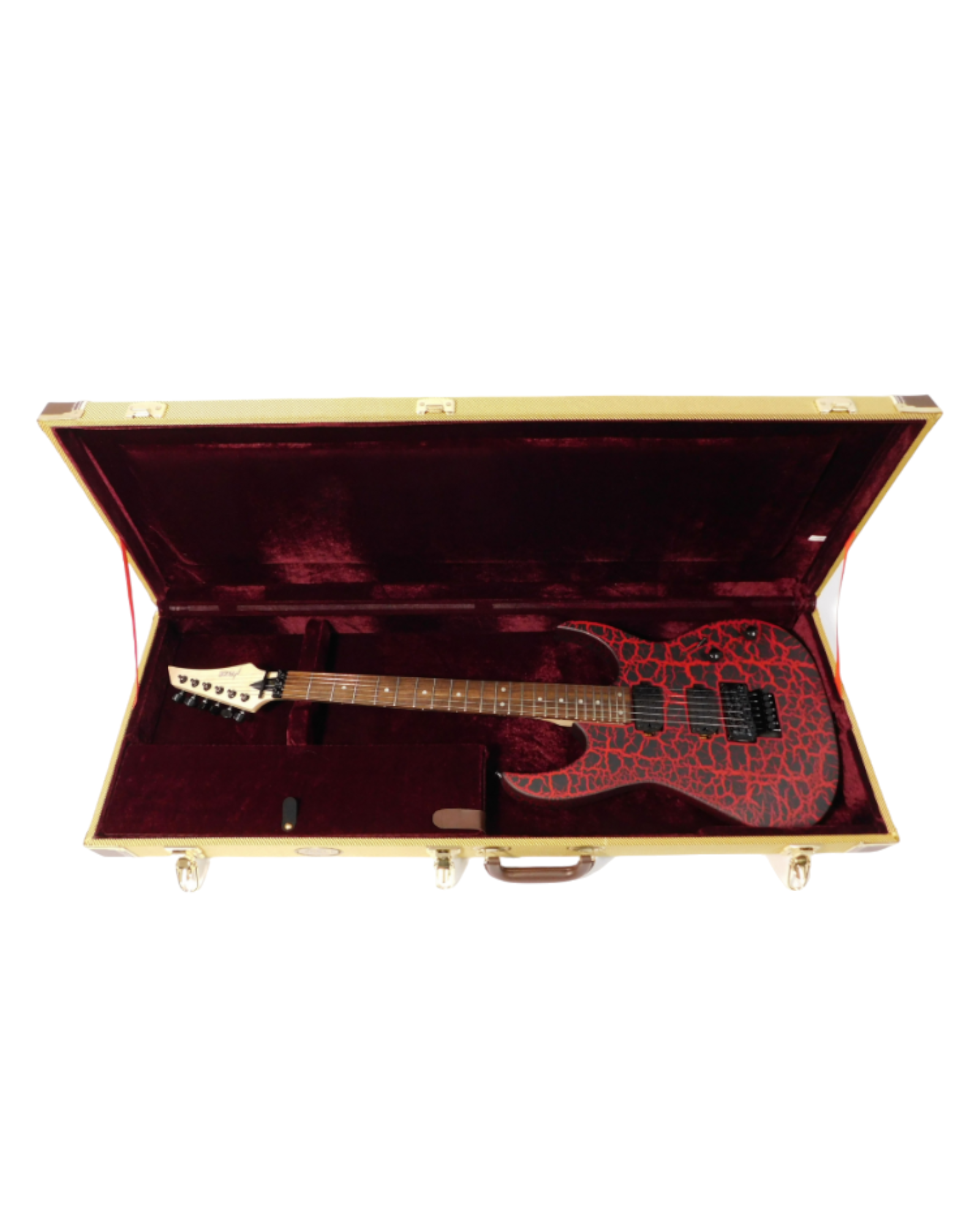 Haze 40STBY TL/ST Electric Guitar Hard Case - Lockable, Tweed, HPAG19040STBY