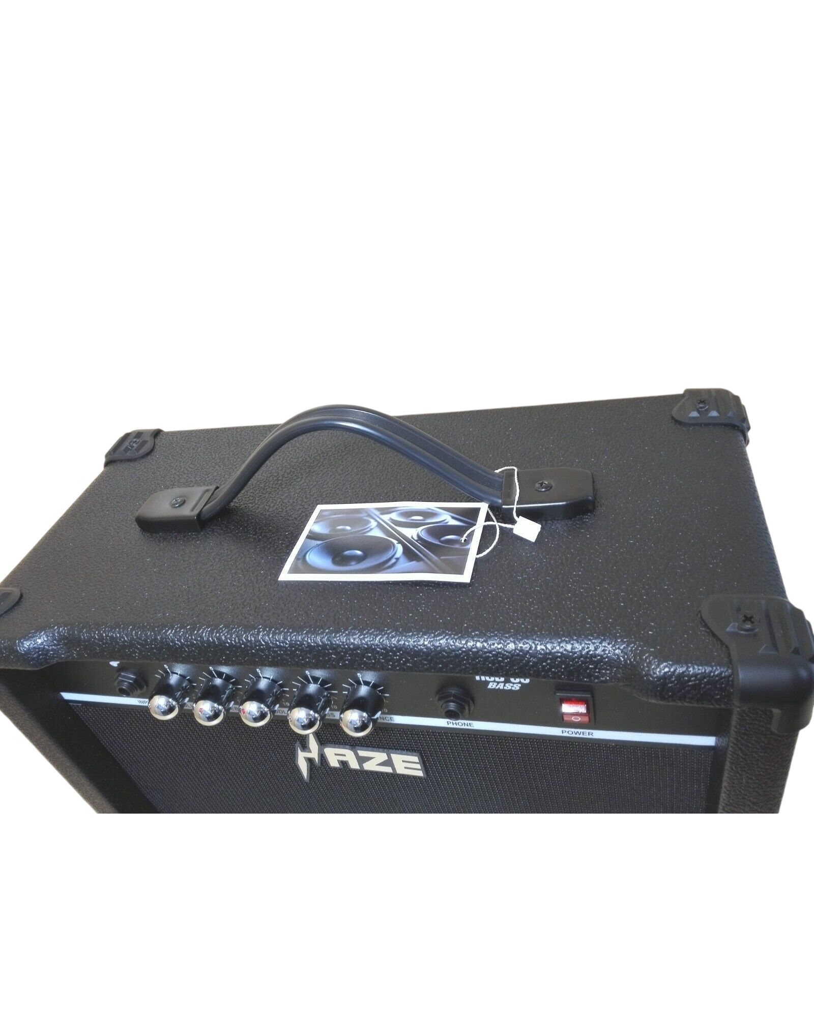 Haze HSB30 30W Electric/Acoustic Bass Guitar Amplifier,BK w/Headphone Output