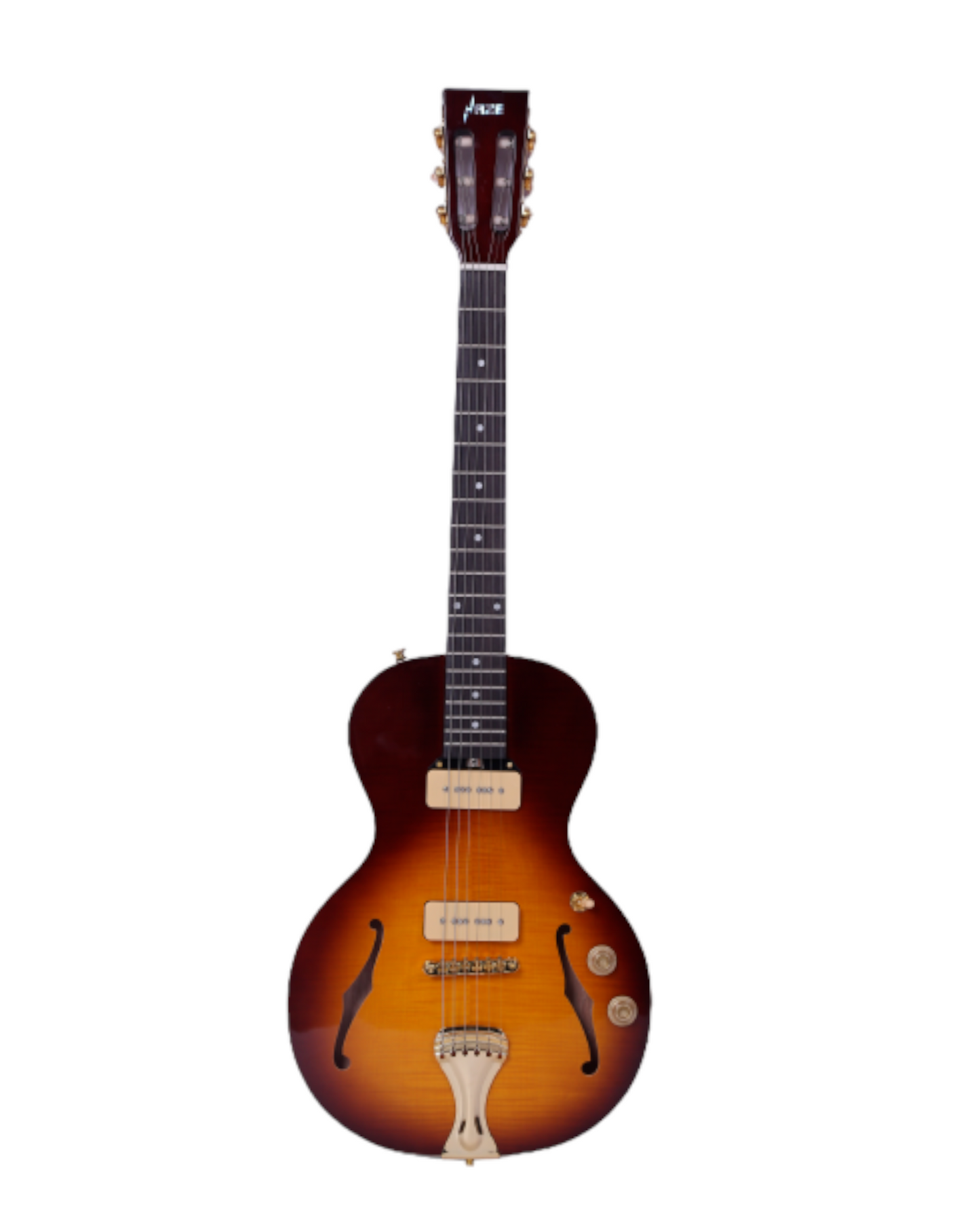 Haze Semi Hollow P90 Style Flamed Maple HES Electric Guitar