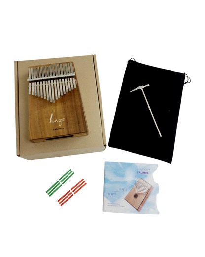 Haze HSH01A 17-Key Solid Acacia Kalimba