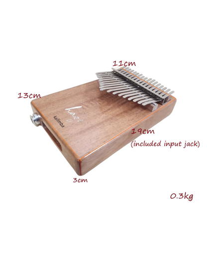 Haze HSH01EM 17-Key Solid Mahogany Kalimba w/Pickup