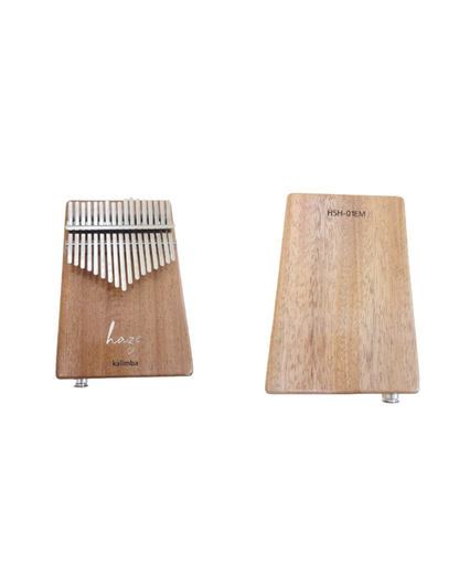 Haze HSH01EM 17-Key Solid Mahogany Kalimba w/Pickup