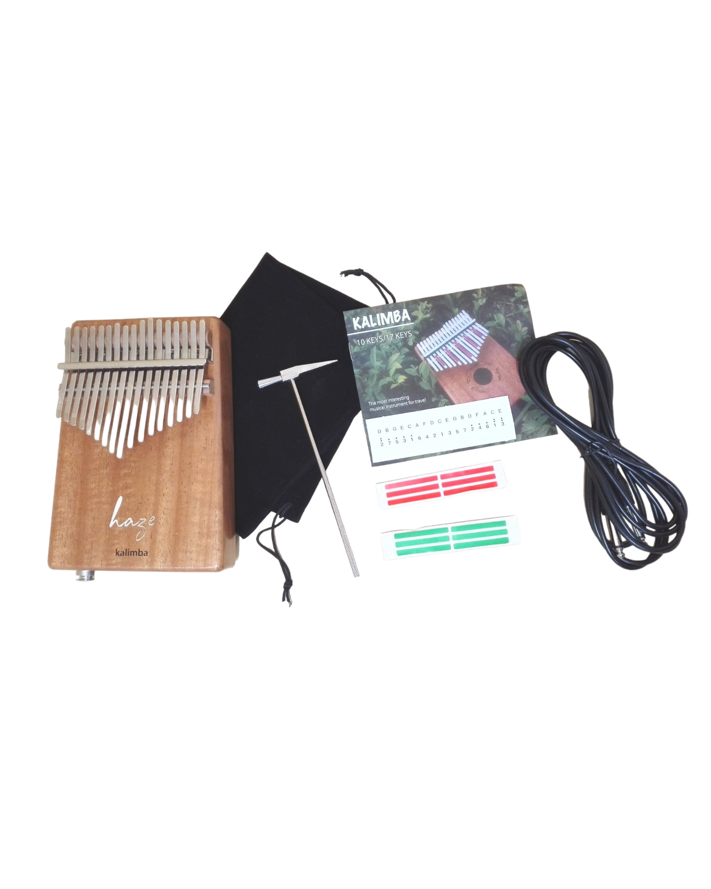 Haze HSH01EM 17-Key Solid Mahogany Kalimba w/Pickup