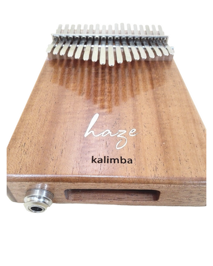 Haze HSH01EM 17-Key Solid Mahogany Kalimba w/Pickup