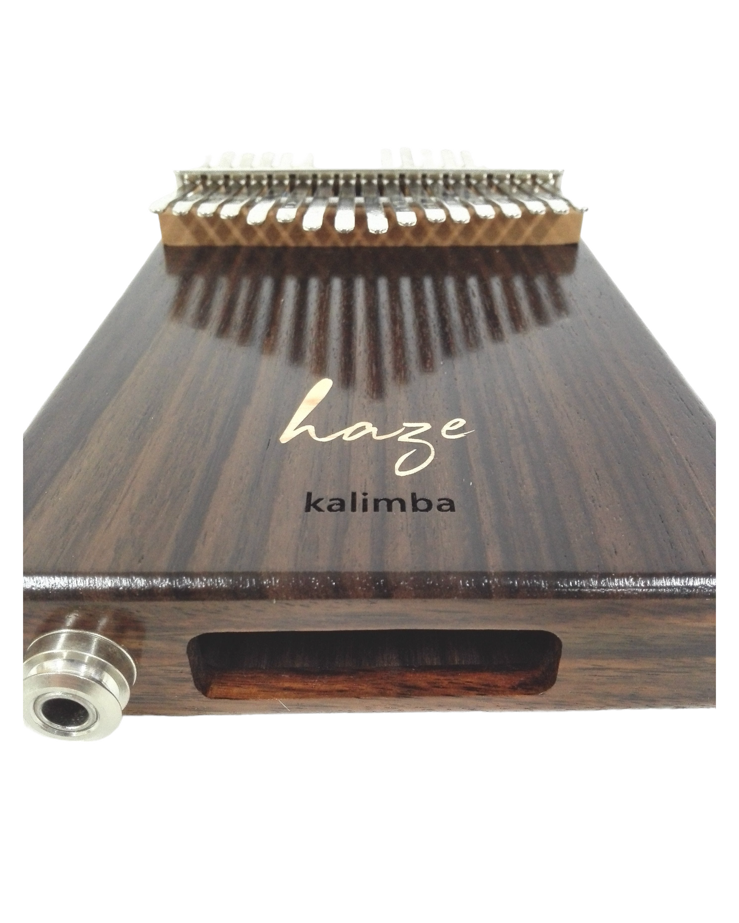 Haze HSH01ER 17-Key Solid Rosewood Kalimba w/Pickup + EVA Hard Case