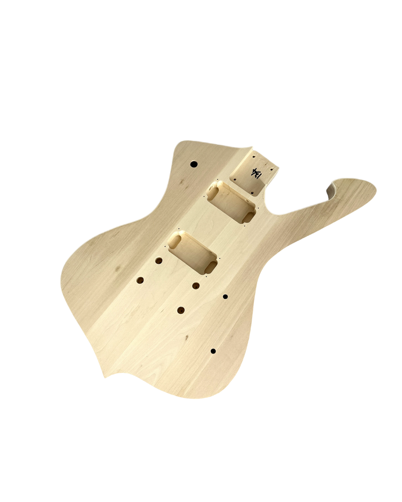 HSIM1910 Solid Basswood Body Maple Neck Electric Guitar DIY Kit