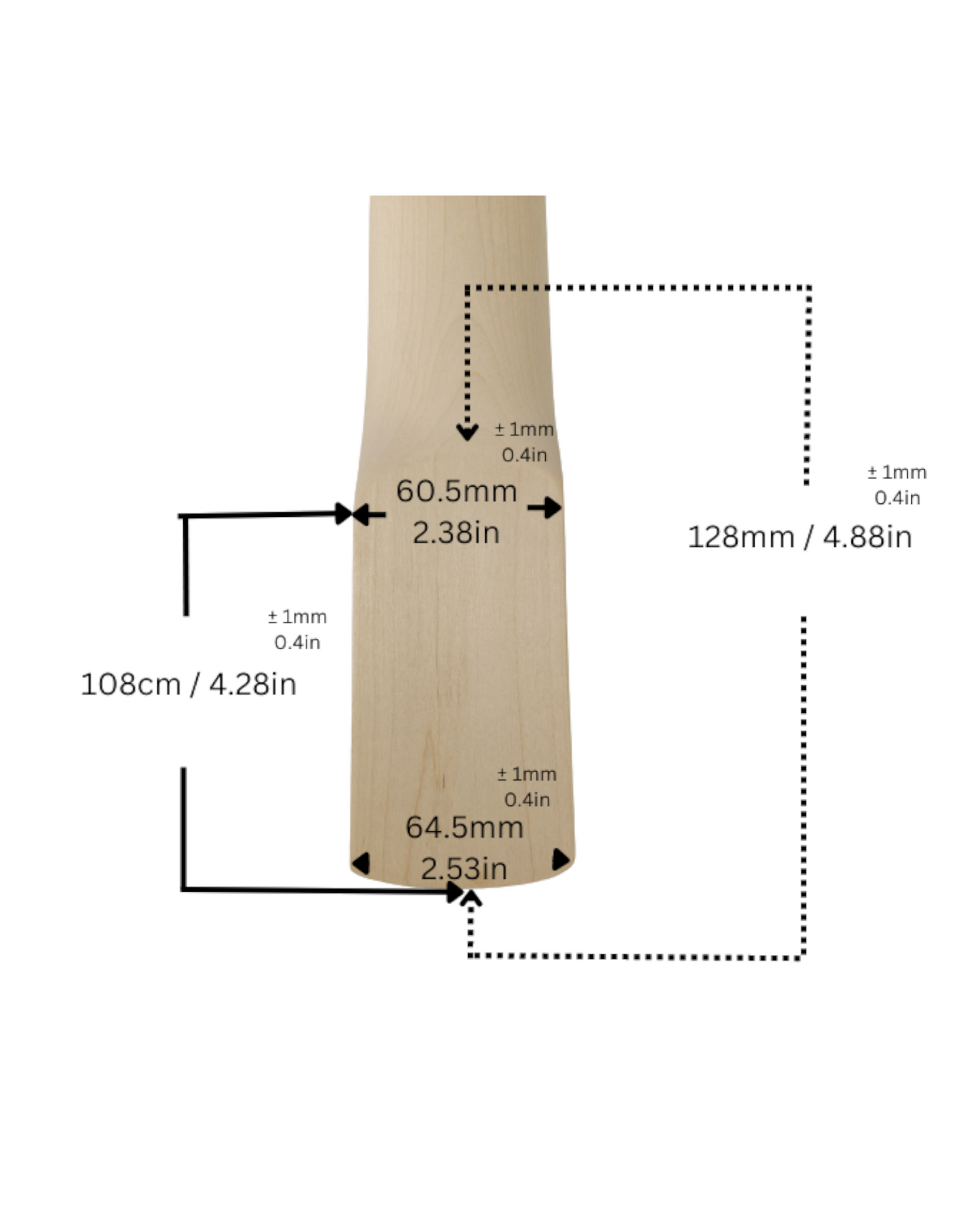 Haze HSJB19580GN1W Electric Bass Guitar Neck