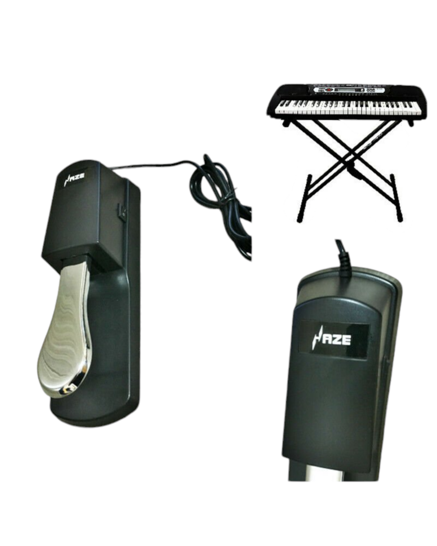 Haze HSKEYPED Sustain Pedal Foot Switch Damper for Electric Piano Keyboard