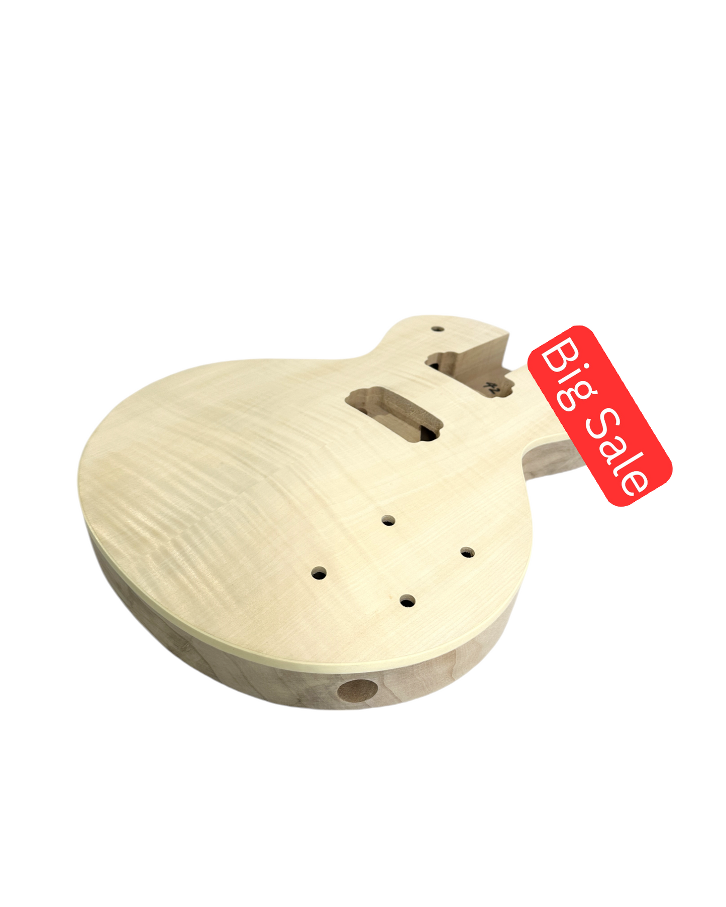 HSLPP19380BDIY Solid Basswood Body Electric Guitar DIY Kit, No-Soldering, Silver Hardware with set neck