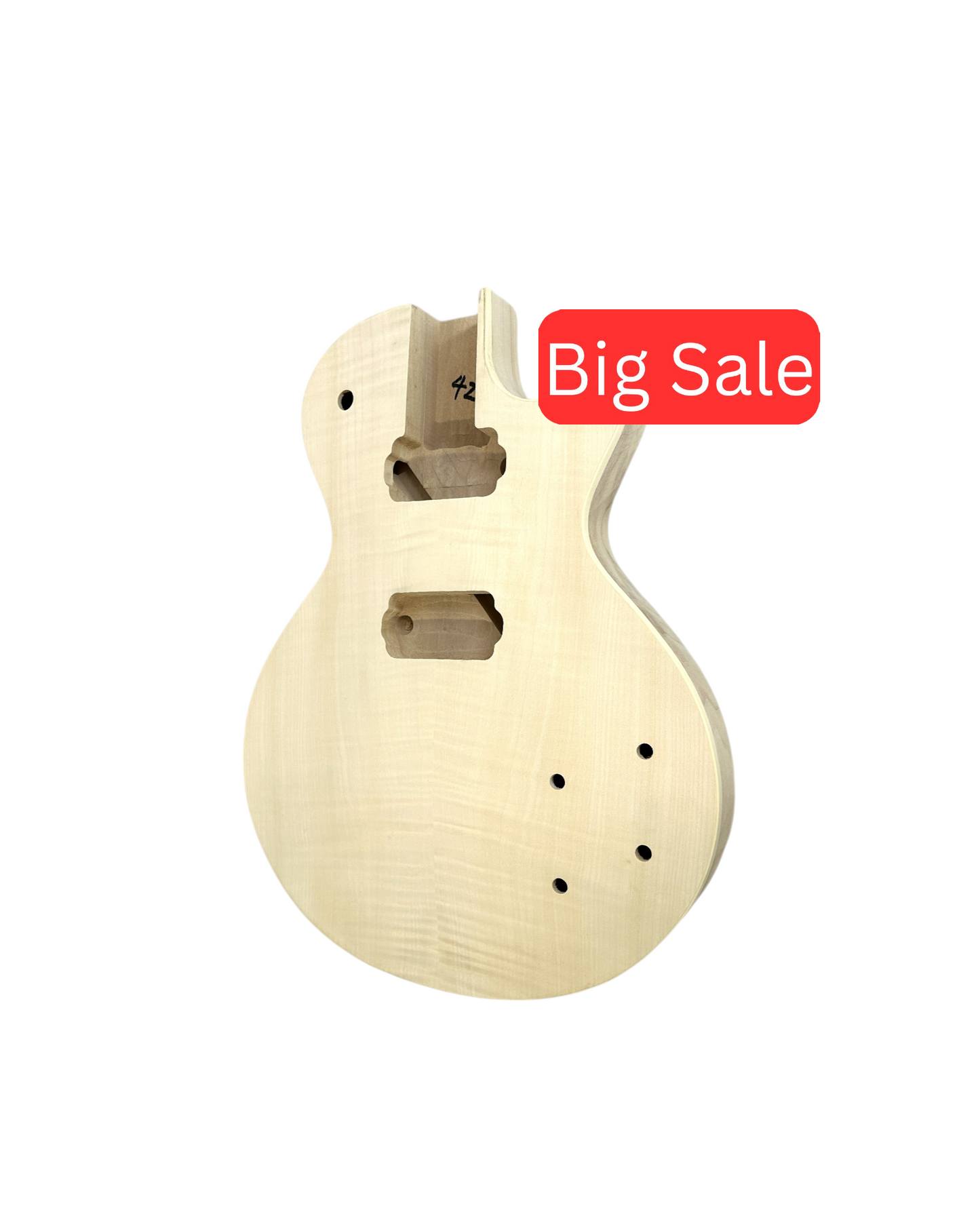 HSLPP19380BDIY Solid Basswood Body Electric Guitar DIY Kit, No-Soldering, Silver Hardware with set neck