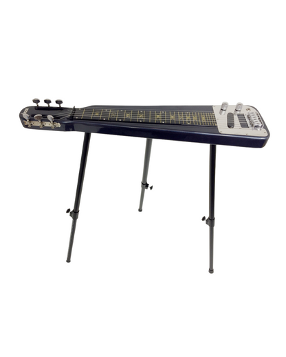 Haze Lap Steel Single Coil Height Adjustable Lap Steel Electric Guitar - Blue HSLT1930MBL with Accessories and 10W Amp. (Optional)