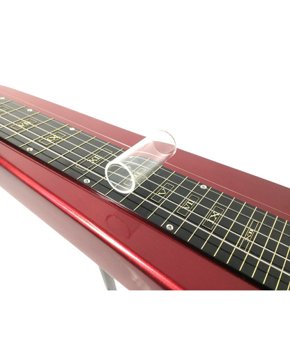 Haze Lap Steel Single Coil Height Adjustable Lap Steel Electric Guitar - Red HSLT1930MRD with Accessories and 10W Amp. (Optional)