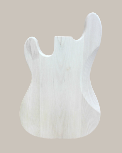 HSPB1910PLBO Solid Poplar Electric Bass Guitar Body, Pre-Drilled, Polished