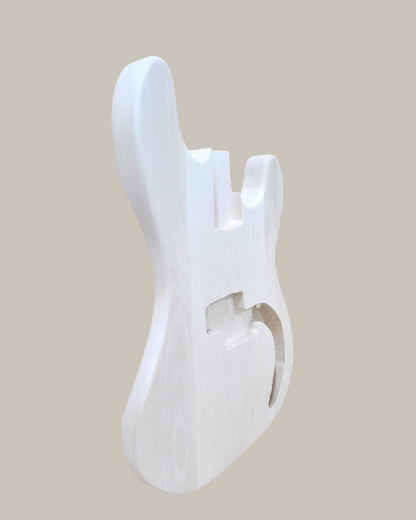 HSPB1910PLBO Solid Poplar Electric Bass Guitar Body, Pre-Drilled, Polished