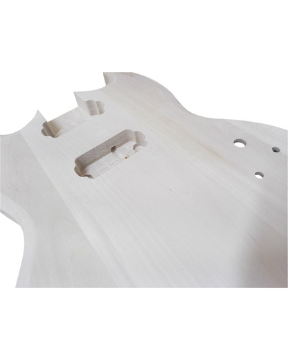 HSSG19300BO Solid Basswood Electric Guitar Body, Pre-Drilled, Polished