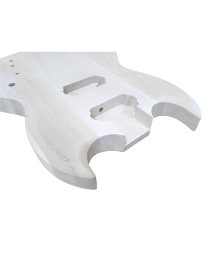 HSSG19300BO Solid Basswood Electric Guitar Body, Pre-Drilled, Polished