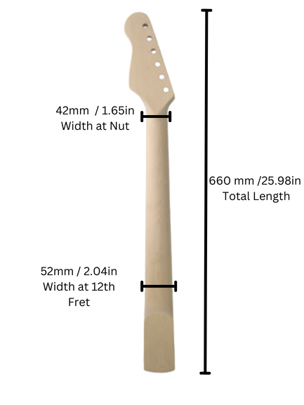 Haze HSST1910GN1B DIY Guitar Neck