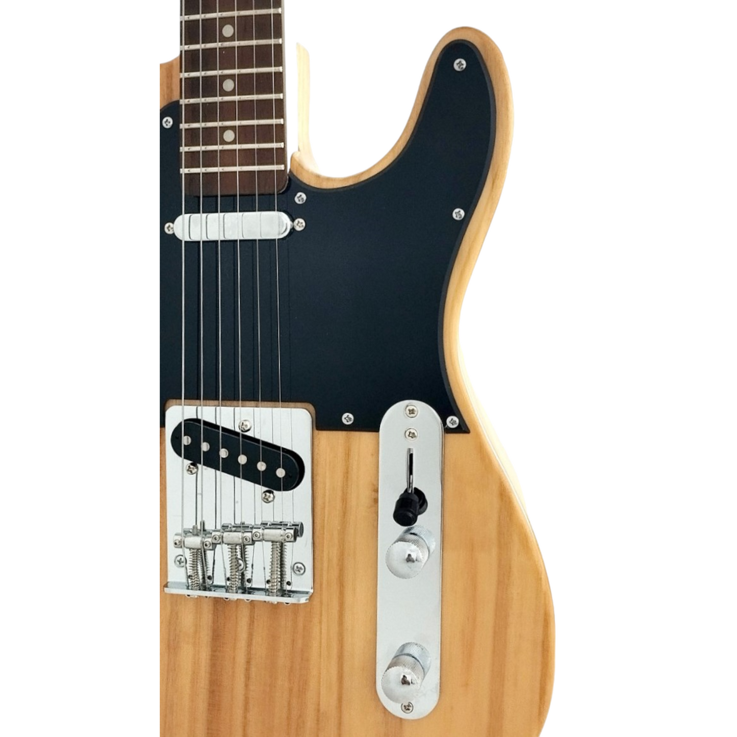 Haze Solid Paulownia Body with Maple Neck Rosewood Fingerboard HTL Electric Guitar - Natural HSTL10NT