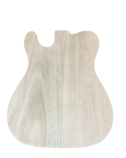 HSTL19100MBO Mahogany Electric Guitar Body w/White Binding, Pre-Drilled, Polished