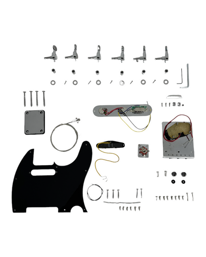 Full Set Electric Guitar Hardware Accessories Parts, No-Soldering TL19100PPCRNS