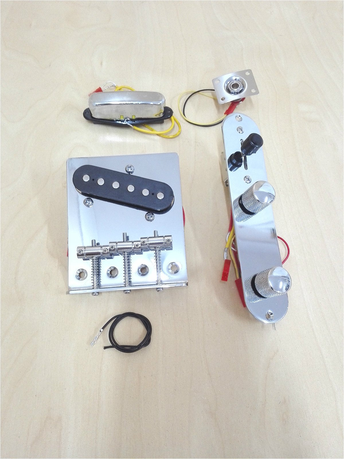 Full Set Electric Guitar Hardware Accessories Parts, No-Soldering HSTL19100PPCRNS