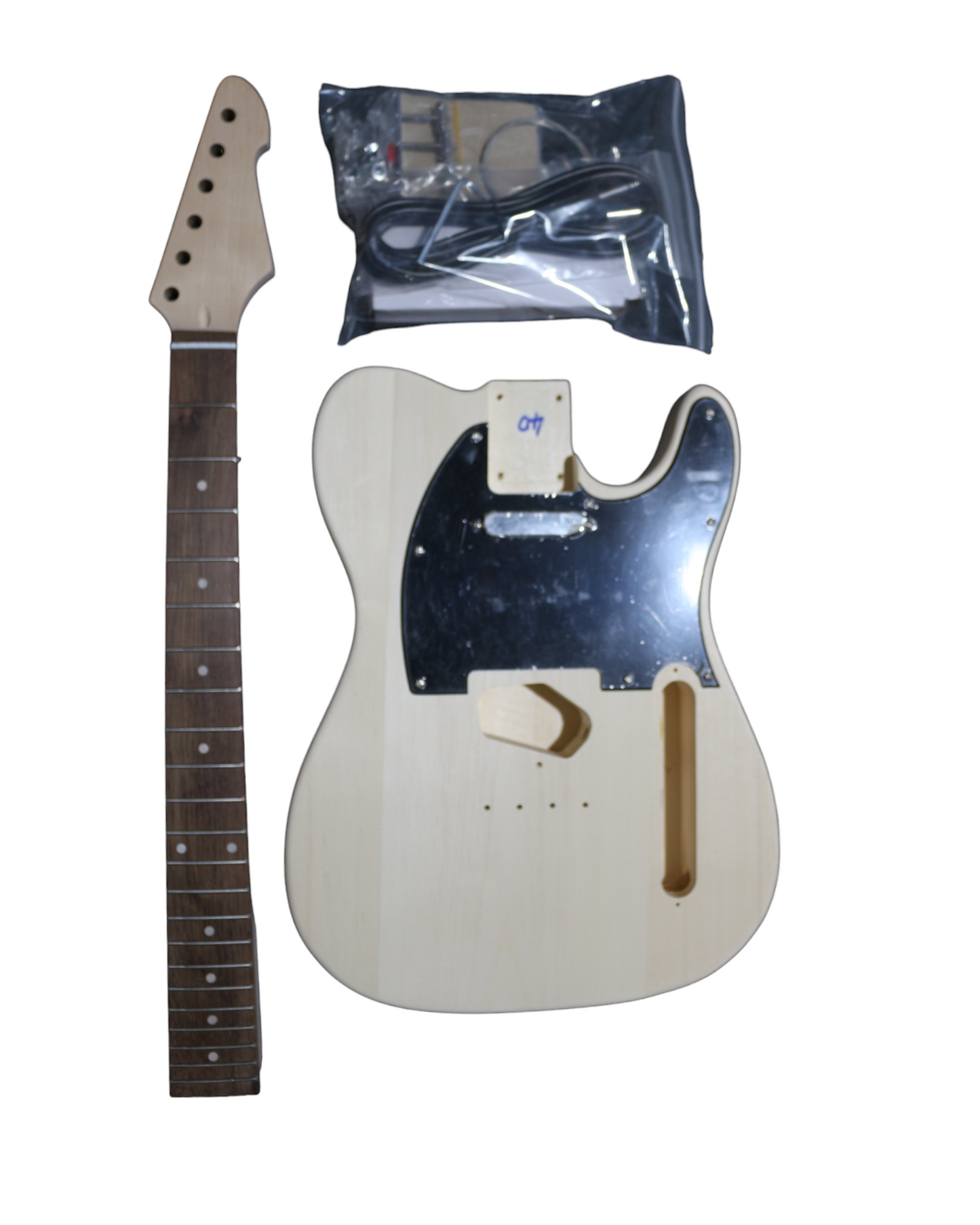 TL100WBDIY Solid Basswood Body Electric Guitar DIY Kit, No-Soldering, S-S