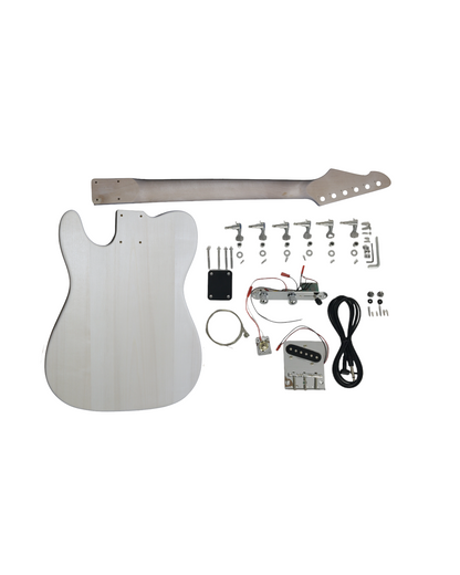 TL100WBDIY Solid Basswood Body Electric Guitar DIY Kit, No-Soldering, S-S