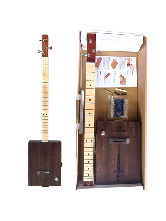 Haze Mahogany Cigar Box Guitar -Brown- HX52 DIY kits