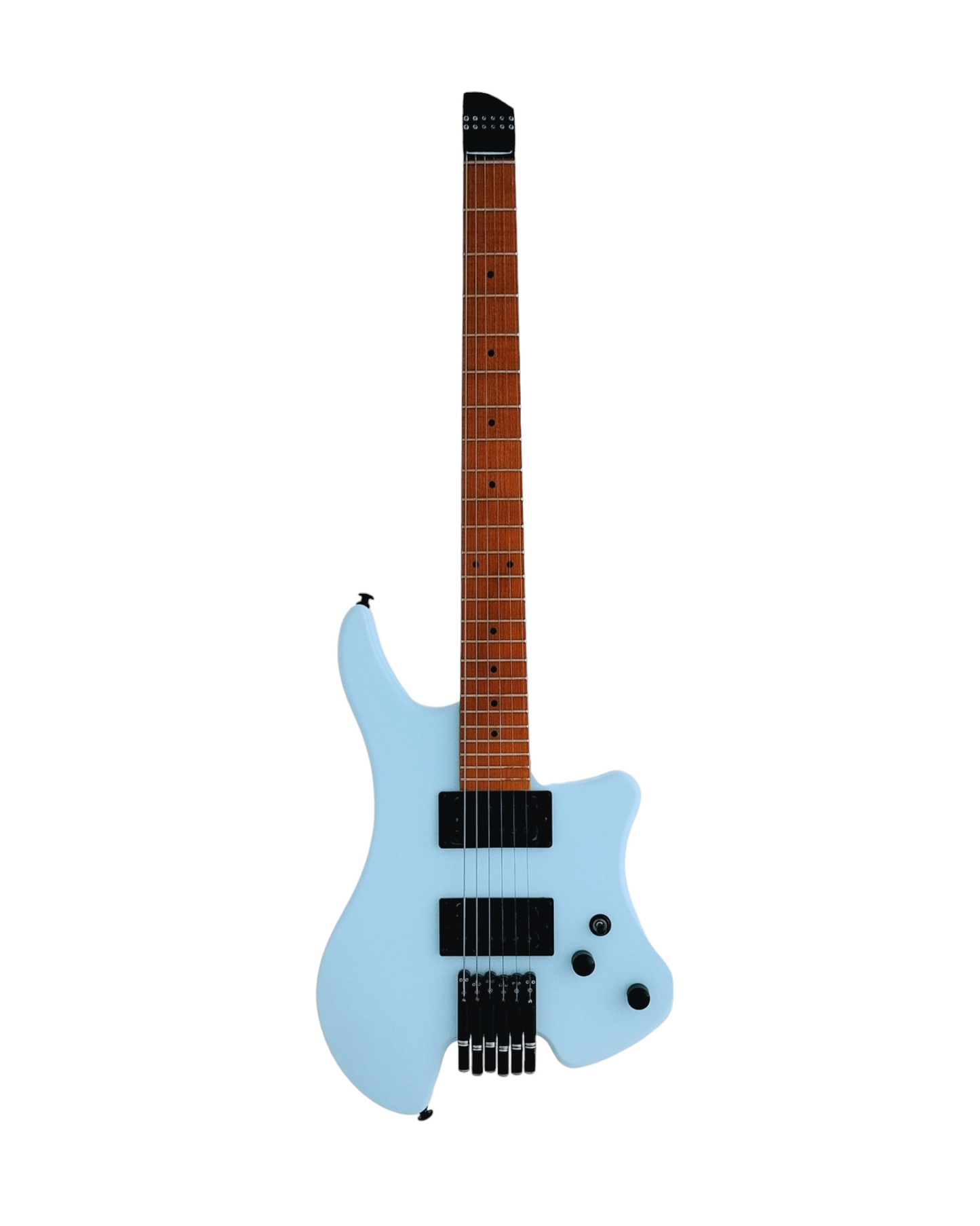 Haze Headless Mahogany Neck Maple Body HHL Electric Guitar - Blue HZHL1ABL