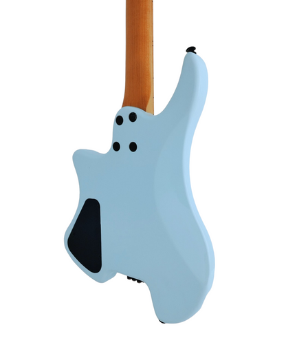 Haze Headless Mahogany Neck Maple Body HHL Electric Guitar - Blue HZHL1ABL