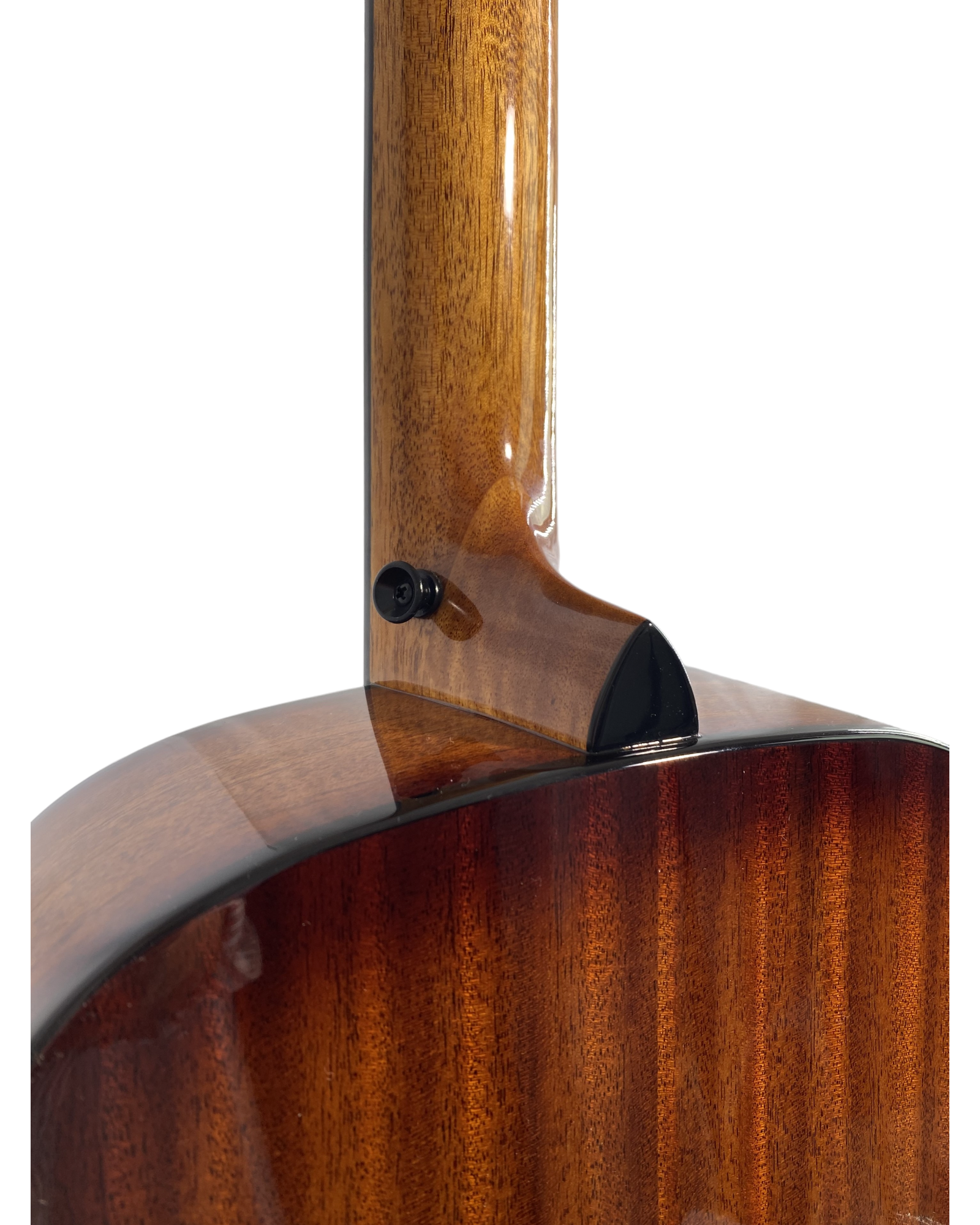 Haze 37" Solid Koa Top Height Adjustable Saddle Acoustic Bass Guitar - Natural HZMINISEBKOA