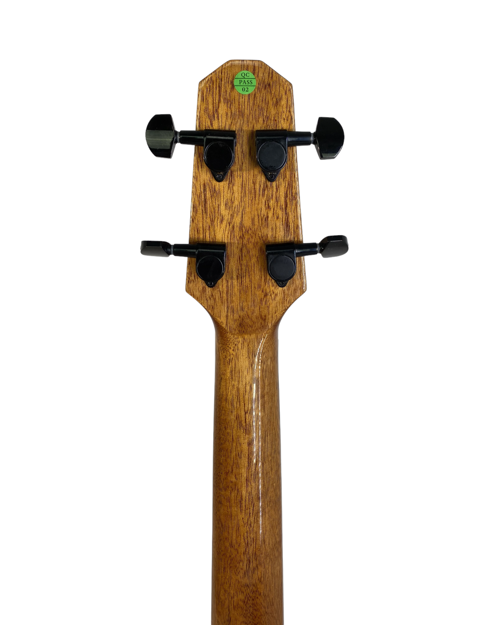 Haze 37" Solid Koa Top Height Adjustable Saddle Acoustic Bass Guitar - Natural HZMINISEBKOA